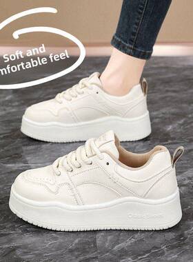 踩屎感厚底小白鞋女春季2026新款学生休闲板鞋34码爆款运动0210r