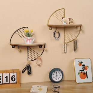 创意置物架装饰墙壁木板拖架卫生间墙上毛巾架托板墙面隔断置物板