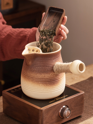 可干烧罐罐煮茶壶器陶罐煮奶茶炒茶烤奶罐电陶炉炭炉围炉煮茶套装