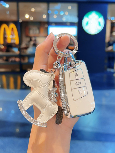 大众迈腾B9钥匙套B8帕萨特330途岳新锐朗逸plus车CC高尔夫7途铠扣