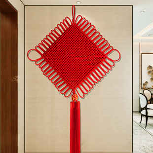 2025新款中国结挂件客厅高档红色手工挂饰入户门玄关装饰背景墙