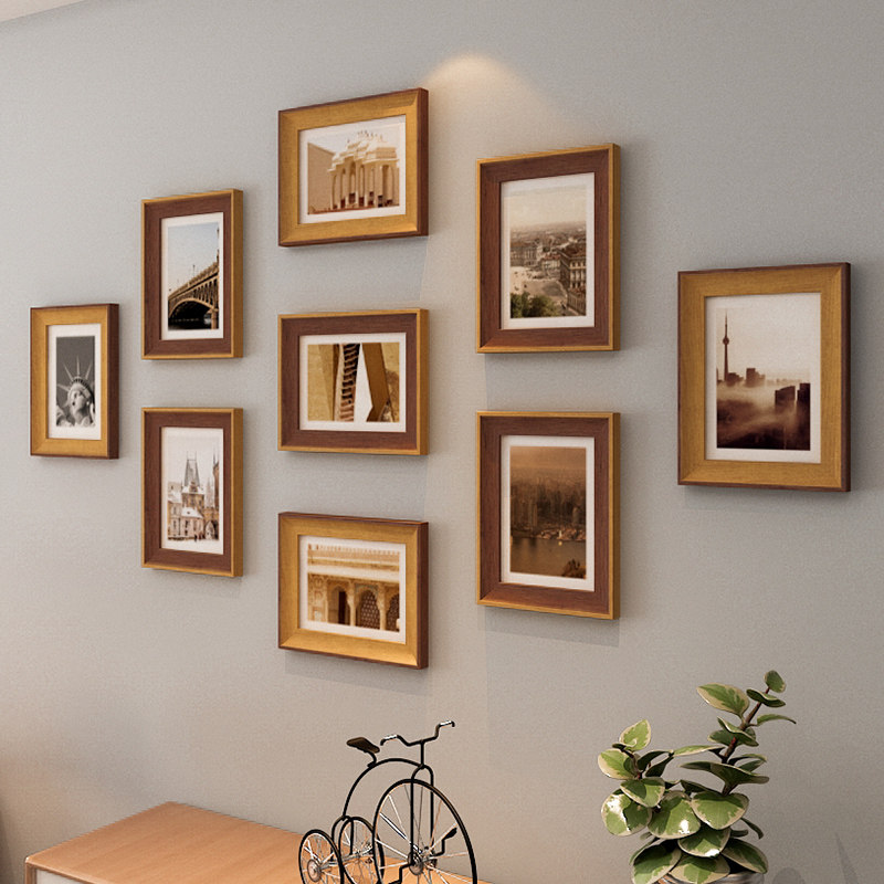 九宫格照片墙相框挂墙组合框免打孔洗照片客厅背景墙装饰7寸相片,家居饰品,照片墙,淘宝优惠券,粉丝福利购,淘宝优惠卷