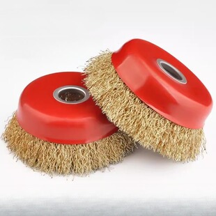 角磨机钢丝刷100型工具铁锈沙轮电动125型砂轮片10mm粗丝除锈铁丝