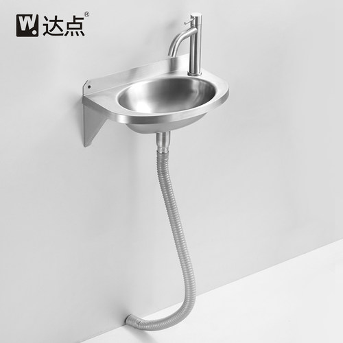 304不锈钢洗手盆卫生间小户型迷你单盆挂墙式厕所小号简易洗脸盆
