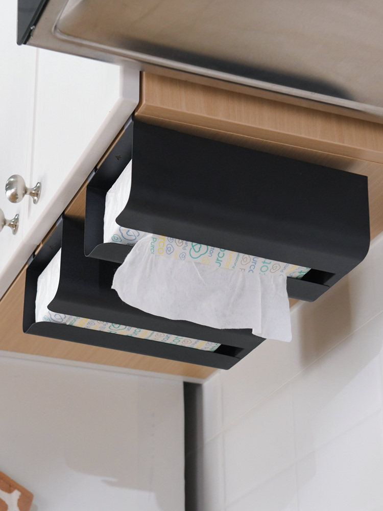 厨房纸巾架子悬挂式免打孔湿巾置物架壁挂卫生间倒挂擦手抽纸盒大,家装主材,卷纸器/纸巾架,淘宝优惠券,粉丝福利购,淘宝优惠卷