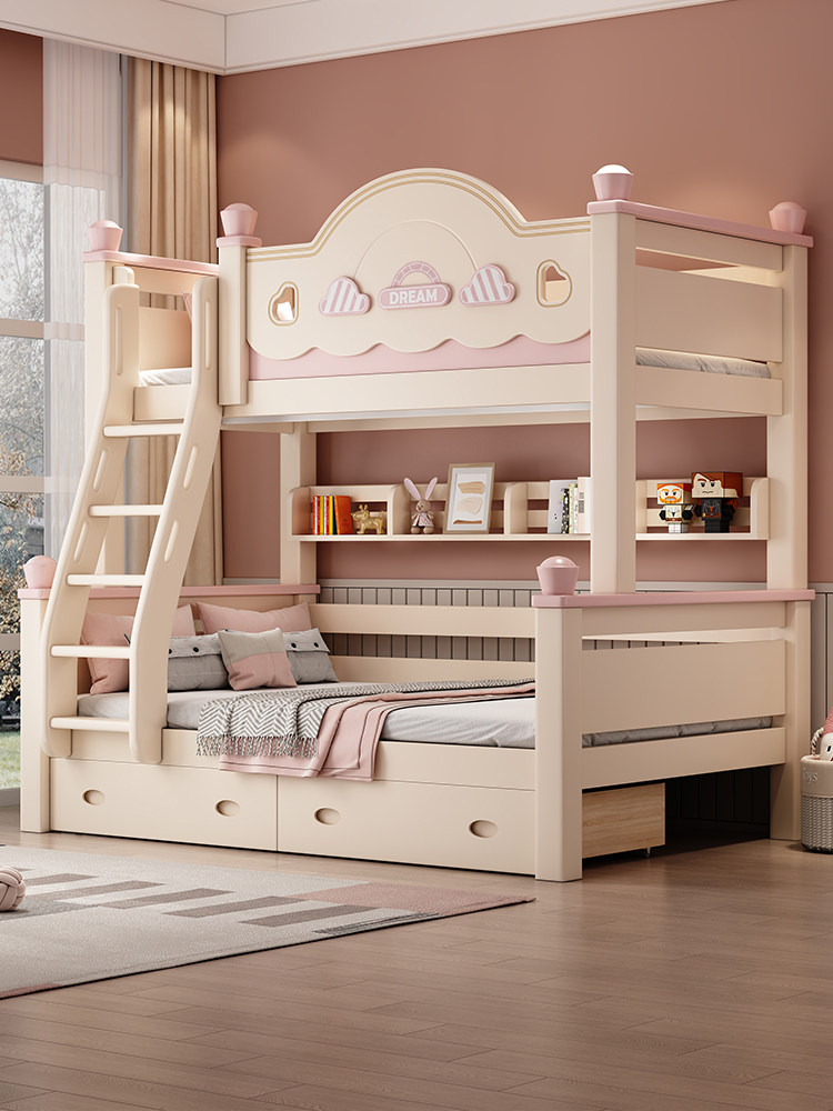 全实木上下铺双层床儿童床高低床子母床可拆分双层床两层床上下床,住宅家具,高低/子母床,淘宝优惠券,粉丝福利购,淘宝优惠卷