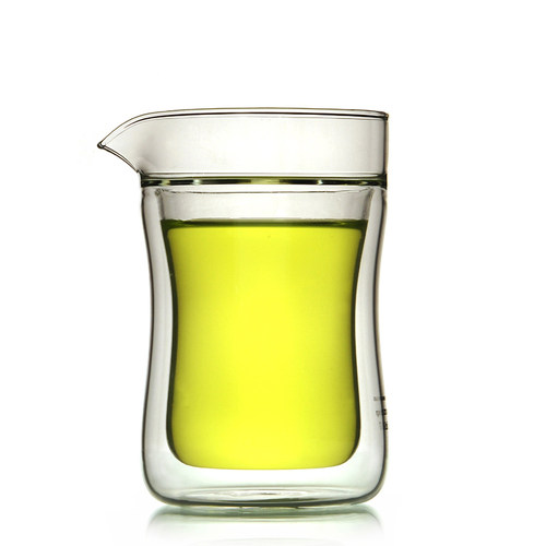 耐热玻璃公道杯 功夫茶具双层公杯大号茶海加厚分茶器茶道零配件