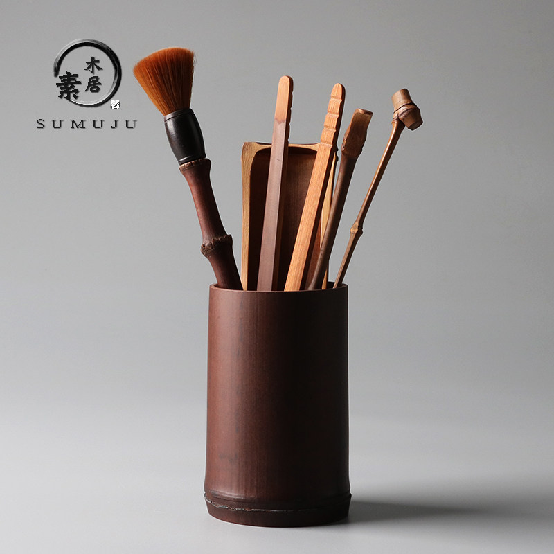 日式复古老竹碳化茶道六君子套装茶夹养壶笔茶针茶则茶拨茶具配件,餐饮具,茶道/零配,淘宝优惠券,粉丝福利购,淘宝优惠卷