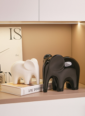 贝汉美轻奢风大象客厅酒柜对象装饰品摆件家居高级感电视柜办公室