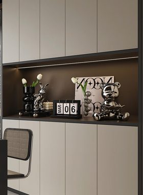 贝汉美玄关摆件轻奢入户餐边柜客厅家居收纳装饰酒柜乔迁新居礼品