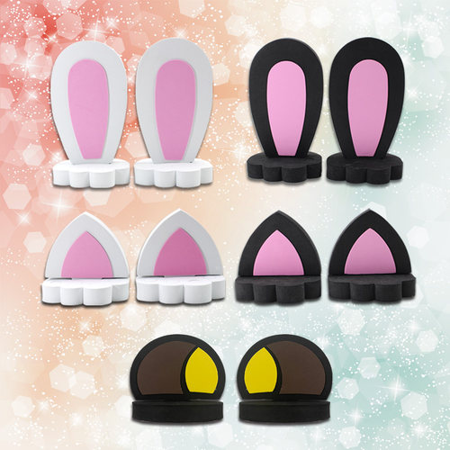 汽车车顶装饰黑猫兔耳朵可爱欧拉五菱宏光熊猫mini海豚鸥电动车饰