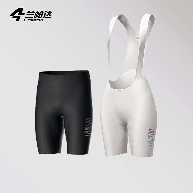 兰帕达骑行短裤高弹背带女高腰公路车山地自行车背带裤子专业星月