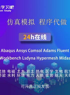 代做教学答疑abaqus/ansys/fluent/workbench/comsol/dyna开发