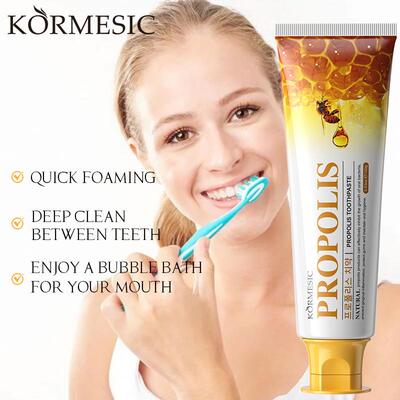 KORMESIC全英文深层清口腔洁蜂胶toothpaste外贸