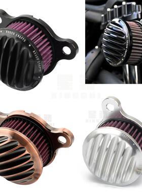 适用于哈雷改装Xl883 Xl1200 X48 72覆古栅栏空气网格空气过滤器