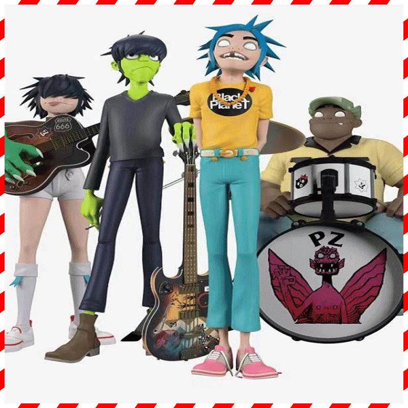 2024新款现货独立站摇滚乐队gorillaz乐队树脂仿真手办模型树脂工