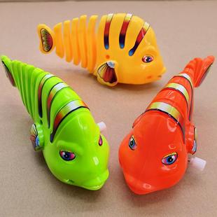 儿童仿真鱼益智玩具上链发条摇摆鱼小动物会跑卡通创意礼品会动鱼