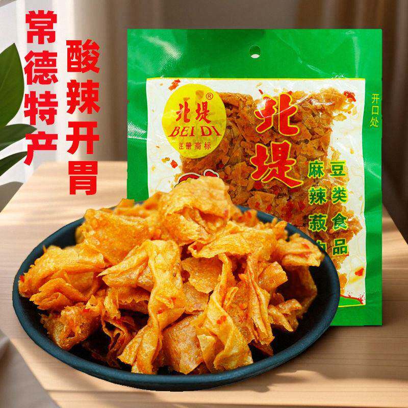 北堤麻辣肉酸辣豆皮蛋白素肉童年怀旧休闲零食品湖南常德特产辣条