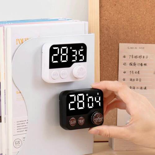 多功能旋转计时器学生时间管理定时器正倒计时器厨房烘焙