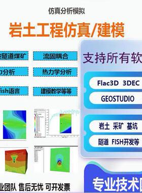 专业代做岩土工程数值模拟分析答疑指导abaqus/flac3d/geostudio/
