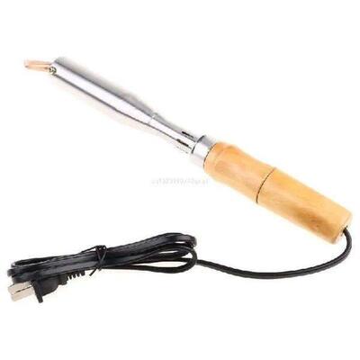 Soldering Iron Point Metal & Wooden Electrical Soldering