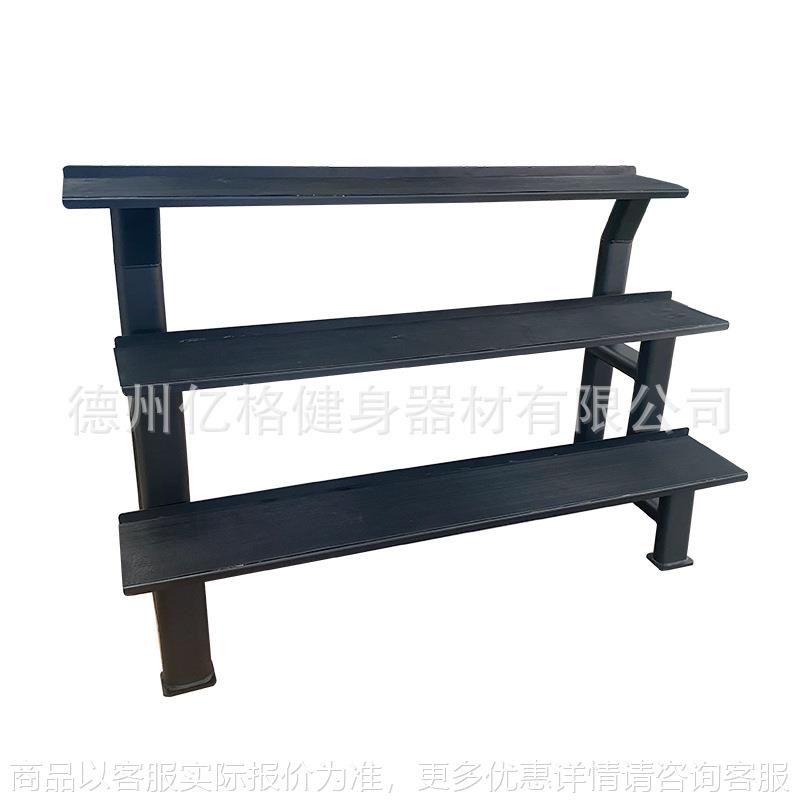 三层壶铃架健身房健身器材多功能储存架男士商用钢制架子调节架