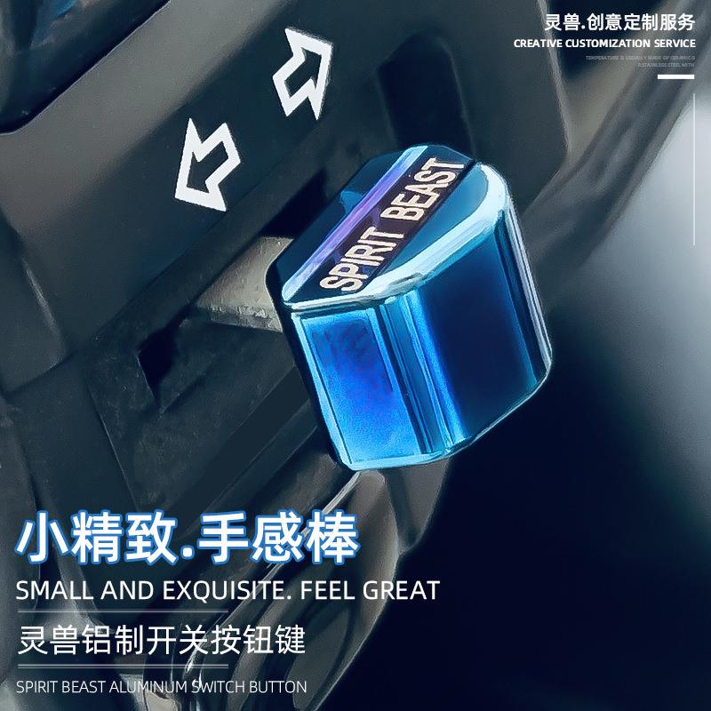 摩托车开关按键TR300改装配件NMAX155大灯按钮幼兽CC110转向键帽