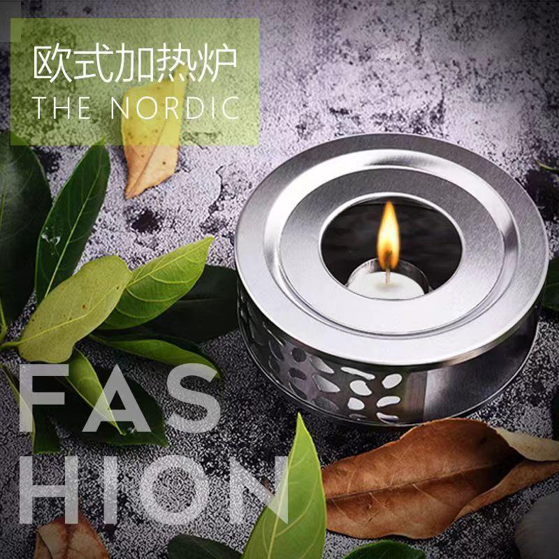 围炉茶话小炉不锈钢炭炉可酒精蜡烛碳炉煮茶炉温茶炉保温底座小炉