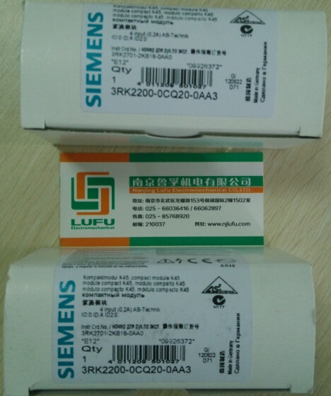 3RK2200-0CQ20-0AA3西门子紧凑模块全新原装现货，假一赔十！