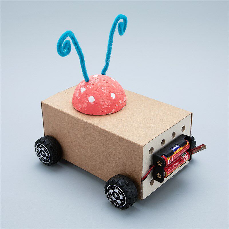 科技制作小发明废物利用手工扫地机器人科学实验变废为宝材料环保