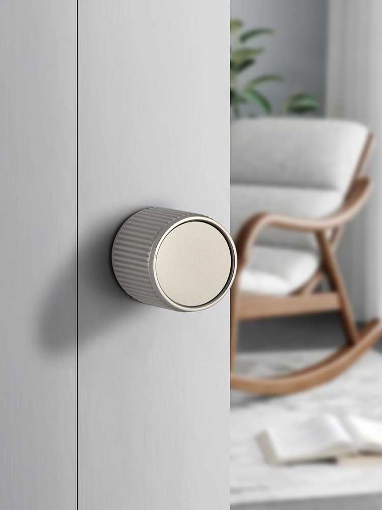 极简圆球形卧室门锁具室内房间木门轻奢静音磁吸家用通用型门把手