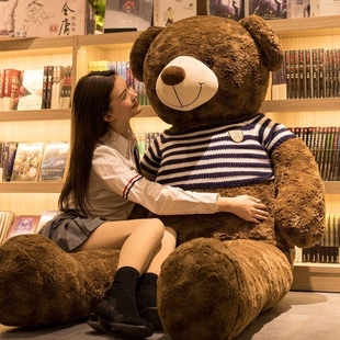 高档抱抱熊公仔大号超大毛绒玩具特大号泰迪熊猫睡觉抱枕玩偶布娃