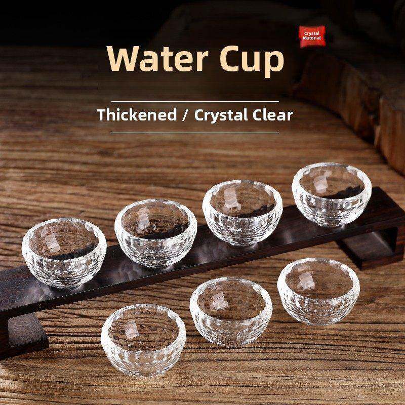 八套供应水晶杯圣水杯净水杯透明器具供钵七套供应水杯供佛杯