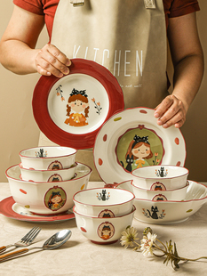 碗碟套装家用结婚送礼陶瓷餐具可爱生日碗筷乔迁礼盒新人新婚礼物