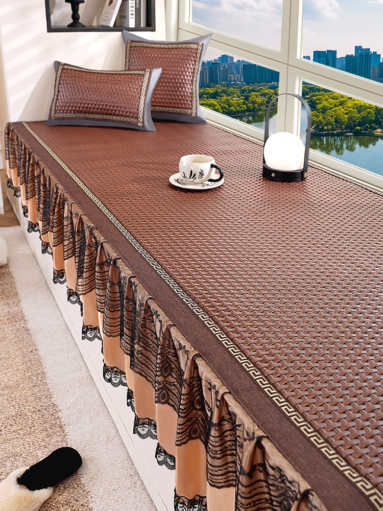 夏季藤席飘窗垫窗台垫凉席坐垫夏天阳台垫子防滑防护改造2025新款