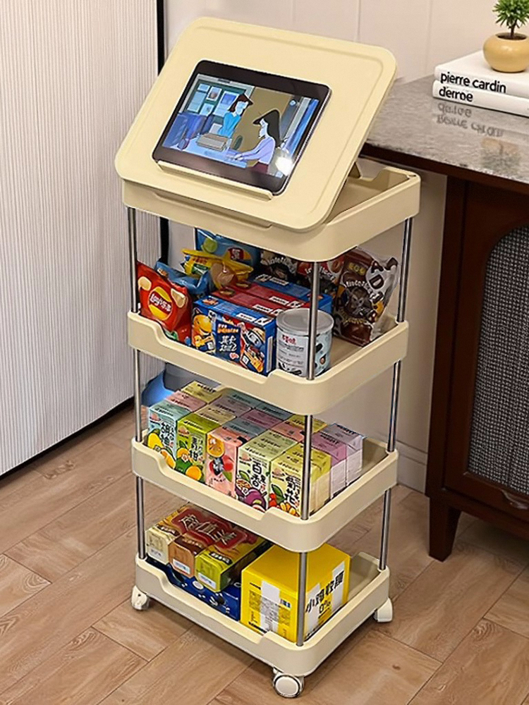 可移动零食小推车床头收纳置物架落地床边茶几小桌子客厅沙发边几