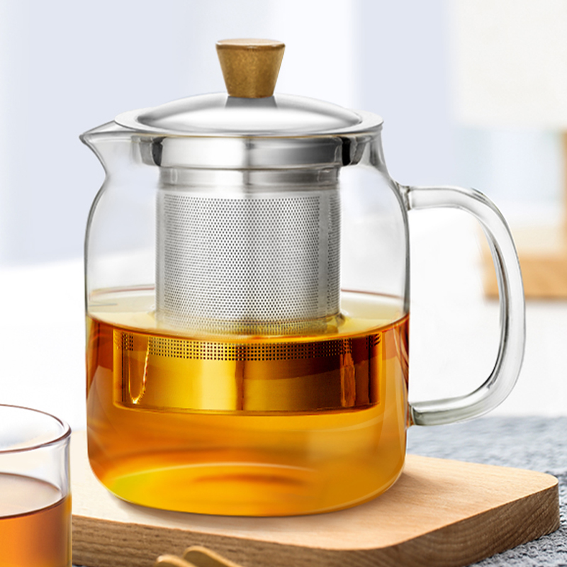 绿珠泡茶壶泡茶家用玻璃茶壶耐高温加厚煮茶壶大容量茶水分离茶具