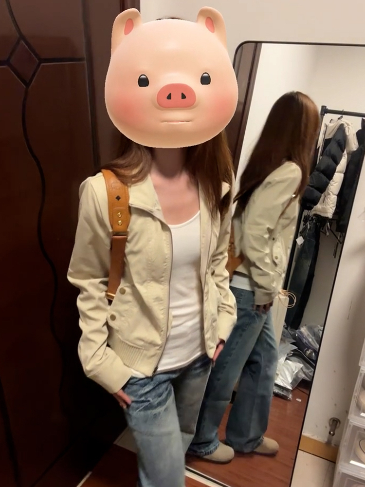 美式工装薄款外套女2025秋季新款小个子独特好看休闲百搭夹克上衣