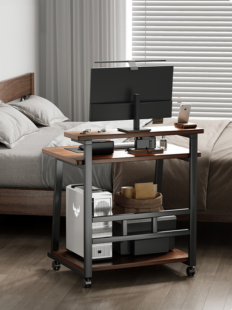 卧室可移动床边桌电脑桌台式小型家用懒人宿舍桌子简易出租房书桌