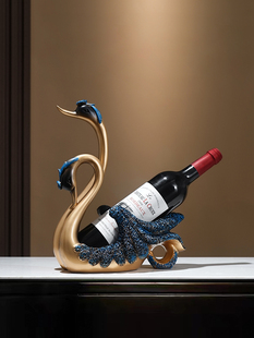 创意天鹅红酒托酒架置物架酒柜摆件葡萄酒架家居客厅餐边柜装饰品