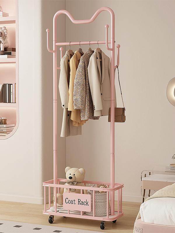 衣架落地卧室挂衣架可移动家用网红晾衣架室内衣服架子简易衣帽架,收纳整理,置地/升降晾晒衣架,淘宝优惠券,粉丝福利购,淘宝优惠卷