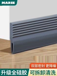 房门缝隙门底部密封条入户大门边下隔音胶条填塞挡风防风防水挡板