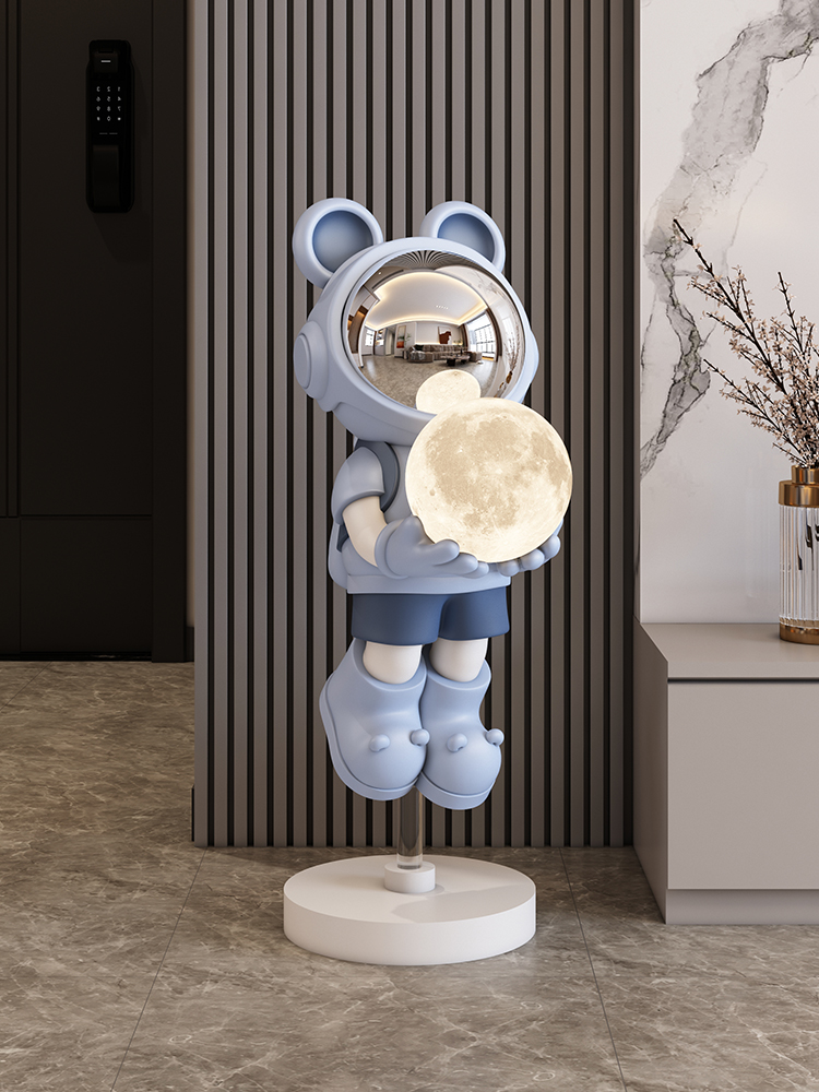 大型宇航员太空人客厅落地摆件创意暴力熊装饰品家居乔迁新居礼品