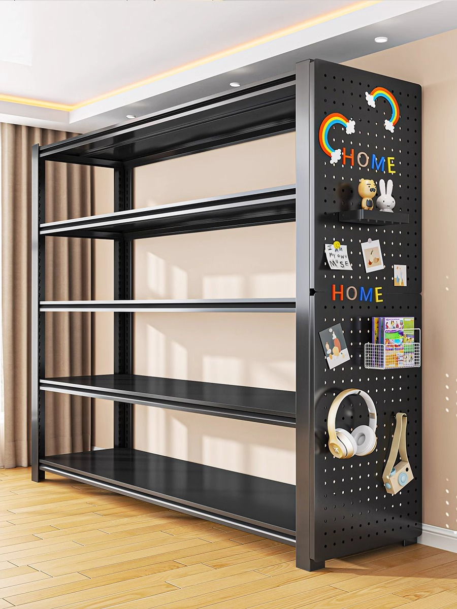 家用钢制货架置物架多层落地快递仓库阳台储物杂物间超市收纳架子