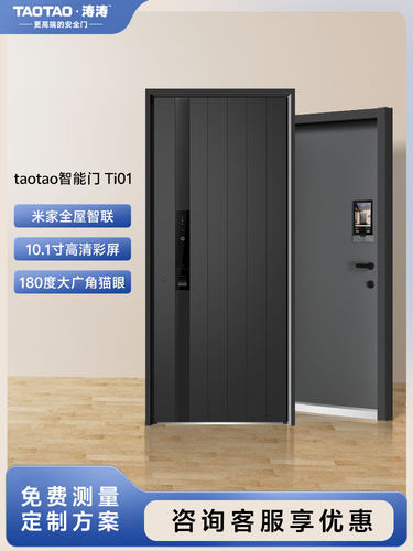 taotao涛涛智能门Ti01入户门防盗门家用进户门外接电源甲级安全门