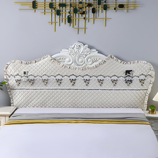 通用可拆洗 公主风格 定做床头套罩欧式 弧形加厚软包防尘保护套新款