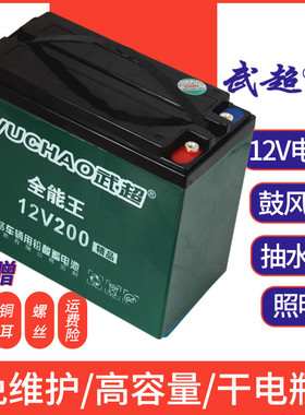电瓶12v60ah40安200a大容量太阳能户外蓄电池水电瓶12伏干电瓶