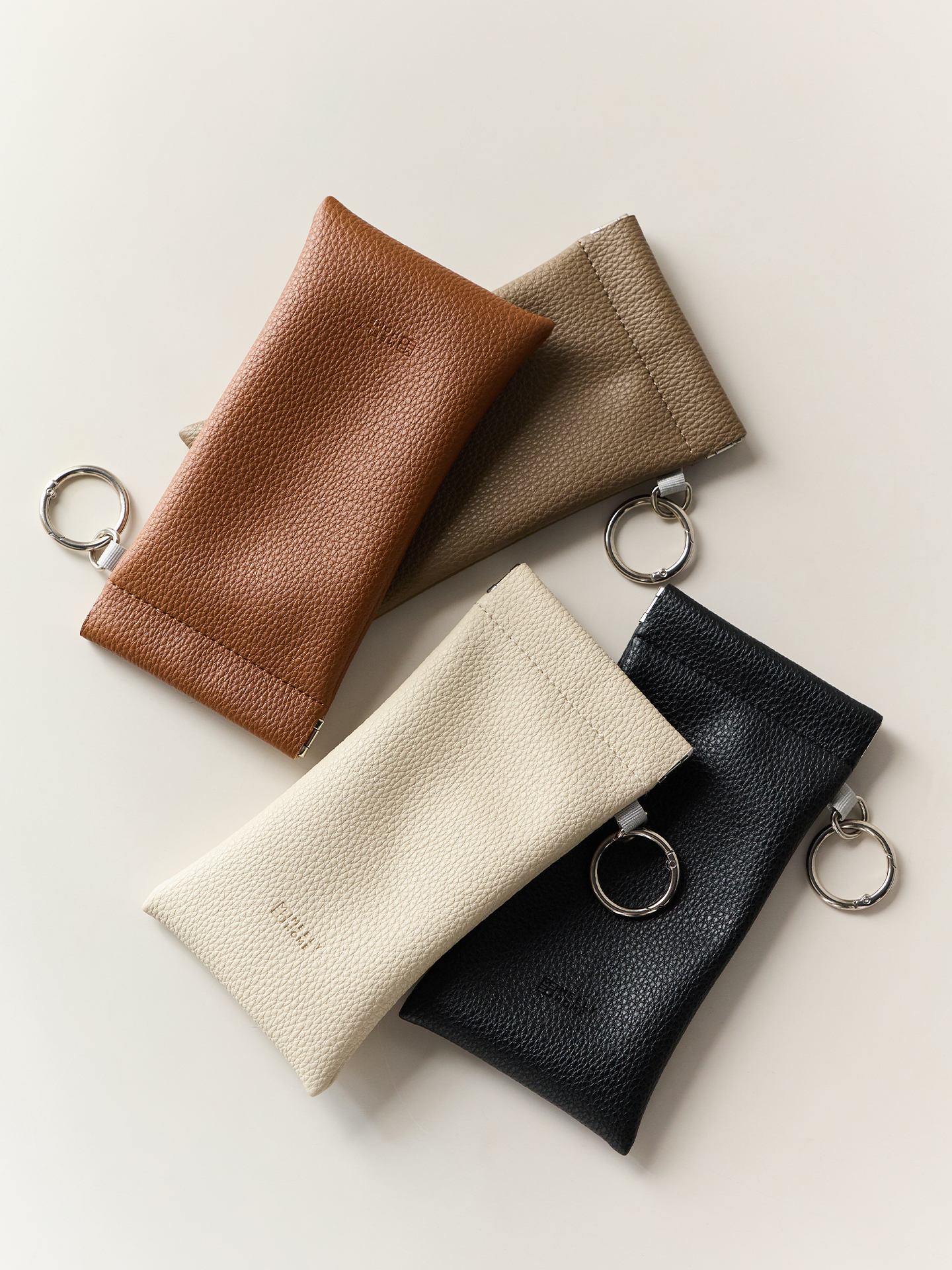 米立风物皮革眼镜收纳包便携墨镜挂包收纳袋自动闭合太阳镜保护套