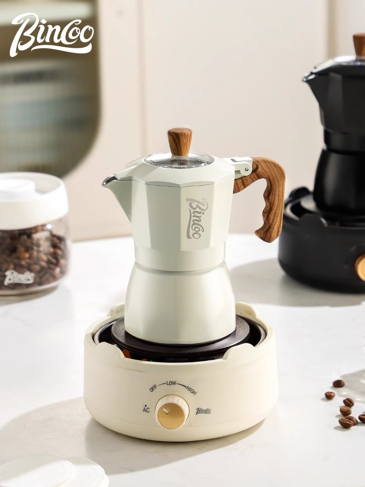 Bincoo双阀摩卡壶家用小型浓缩煮咖啡壶套装意式咖啡机手冲器具