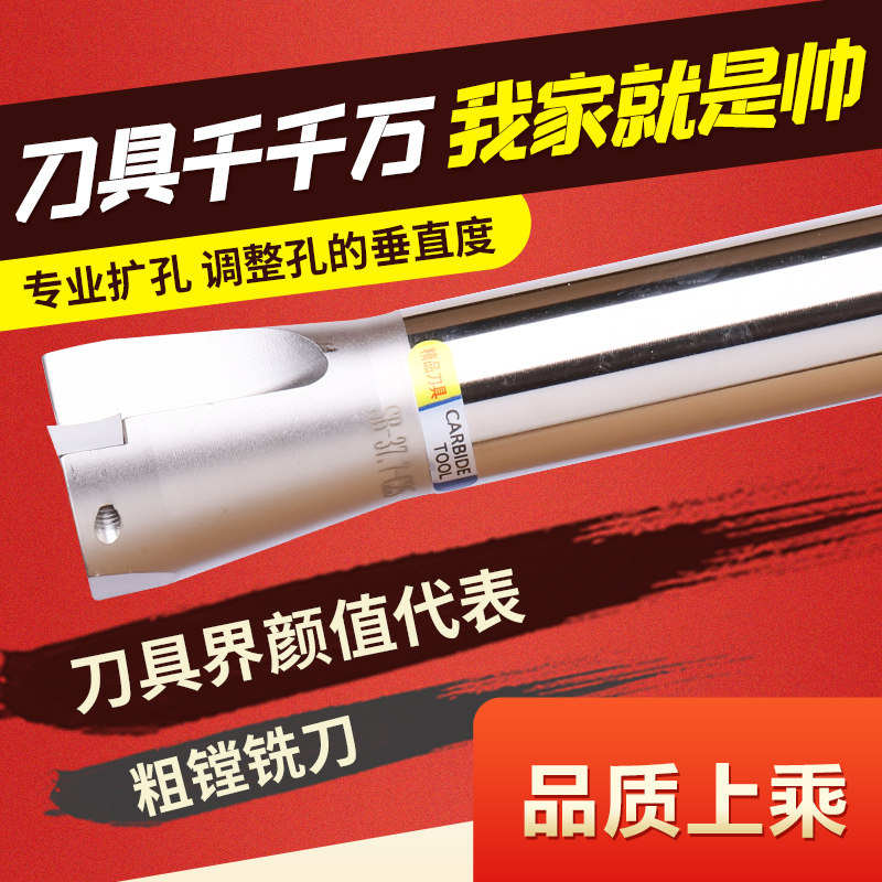 SB镗刀固定式粗镗刀杆加工中心刀杆双刃粗镗刀16.7 19.7粗镗铣刀